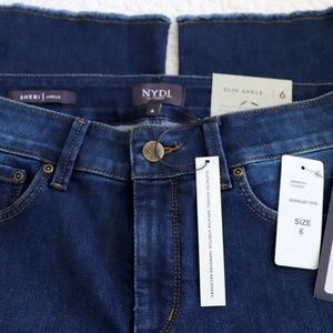 NYDJ Sheri Slim Ankle CooperDenim Jeans Size 6 NWT